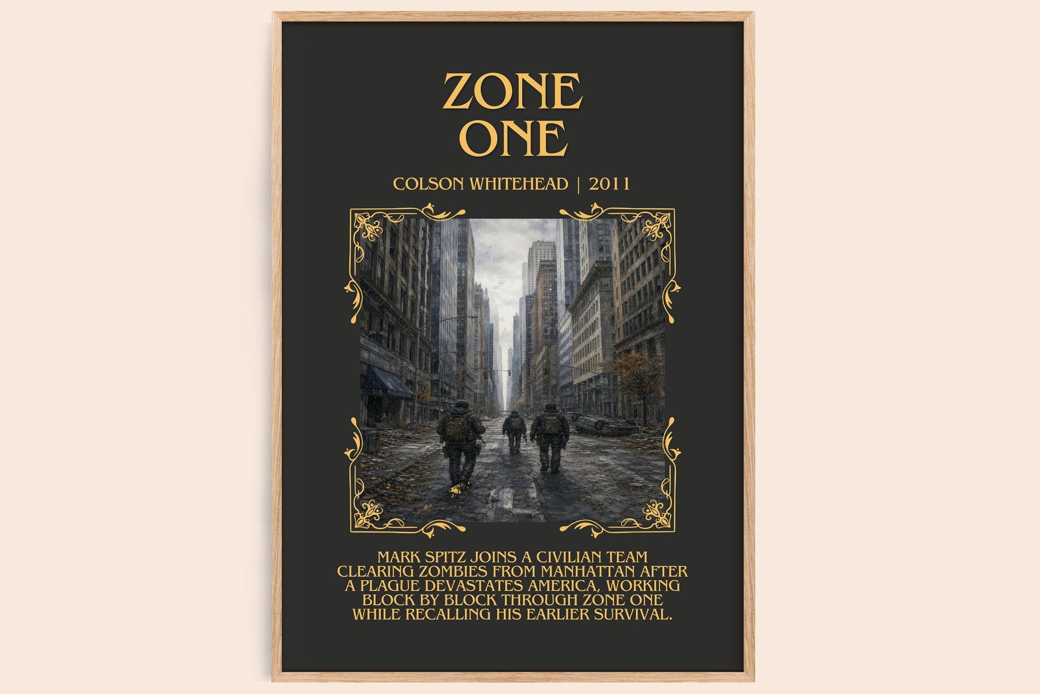 Zone One Minimalist Book Poster by Colson Whitehead