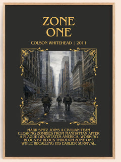 Zone One Minimalist Book Poster by Colson Whitehead – image 1