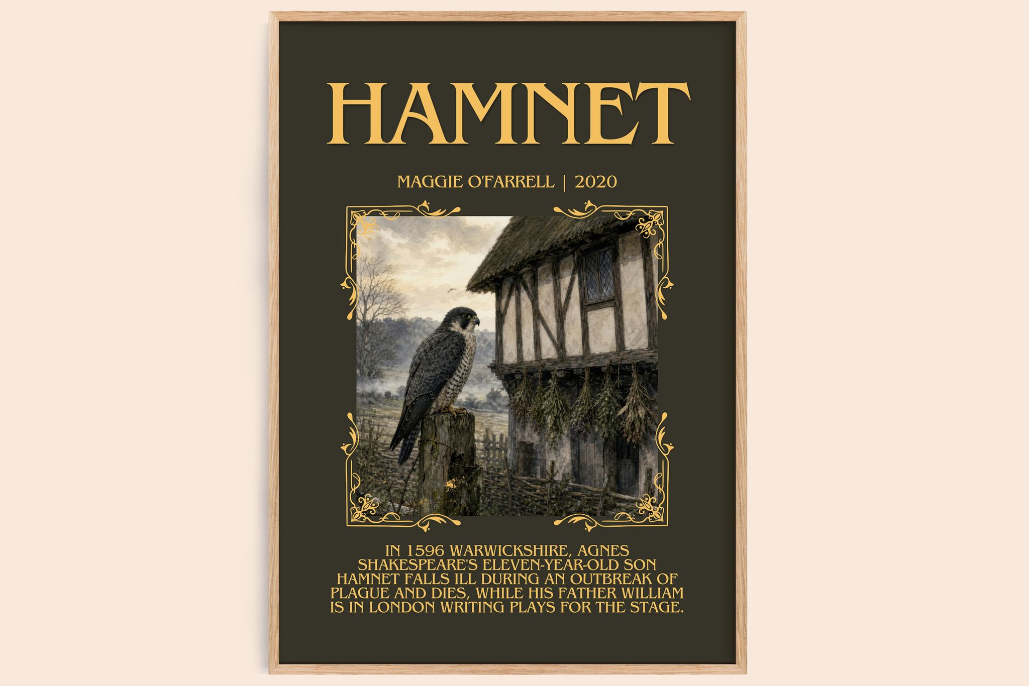 Hamnet Minimalist Book Poster by Maggie O'Farrell