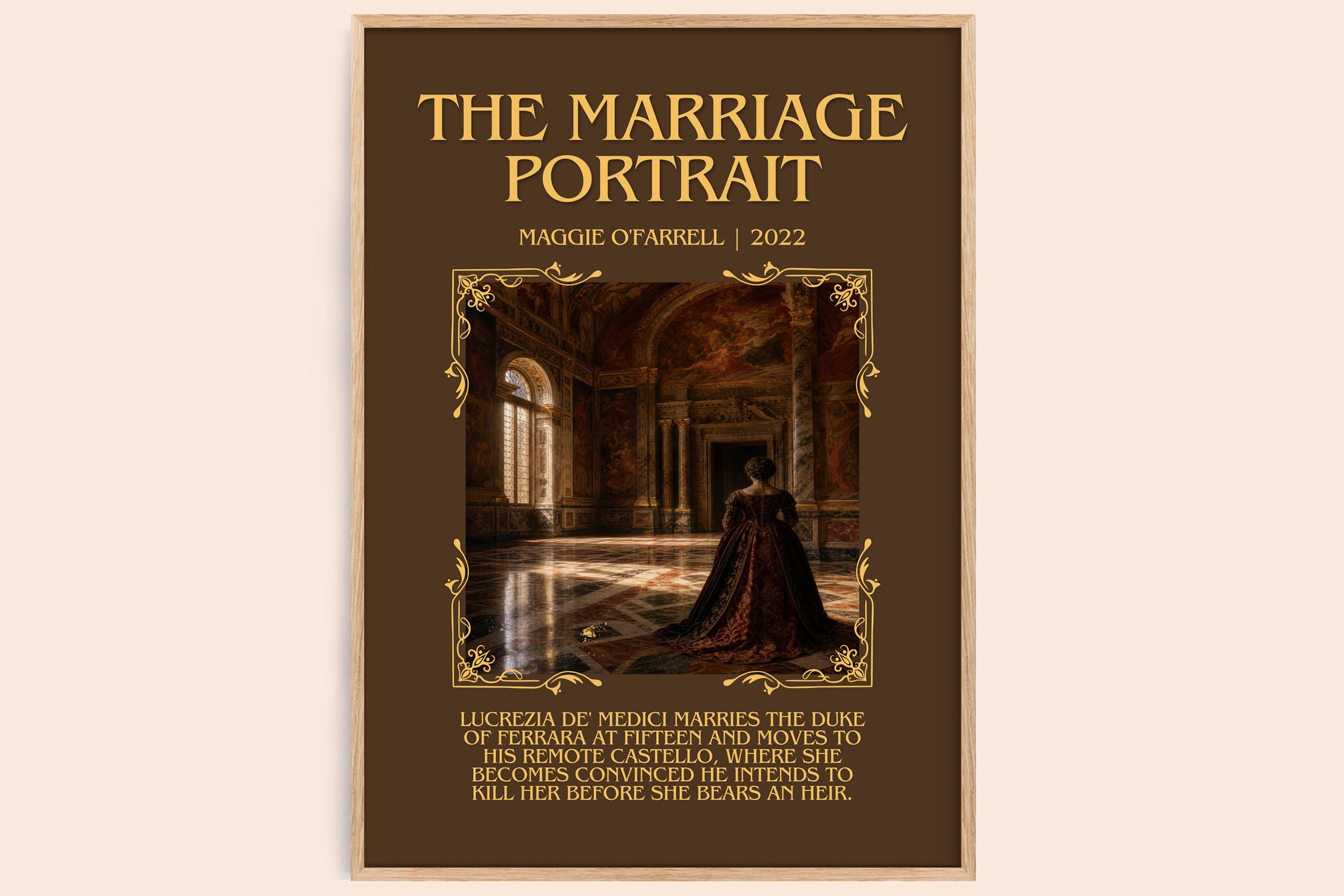 The Marriage Portrait Minimalist Book Poster by Maggie O'Farrell