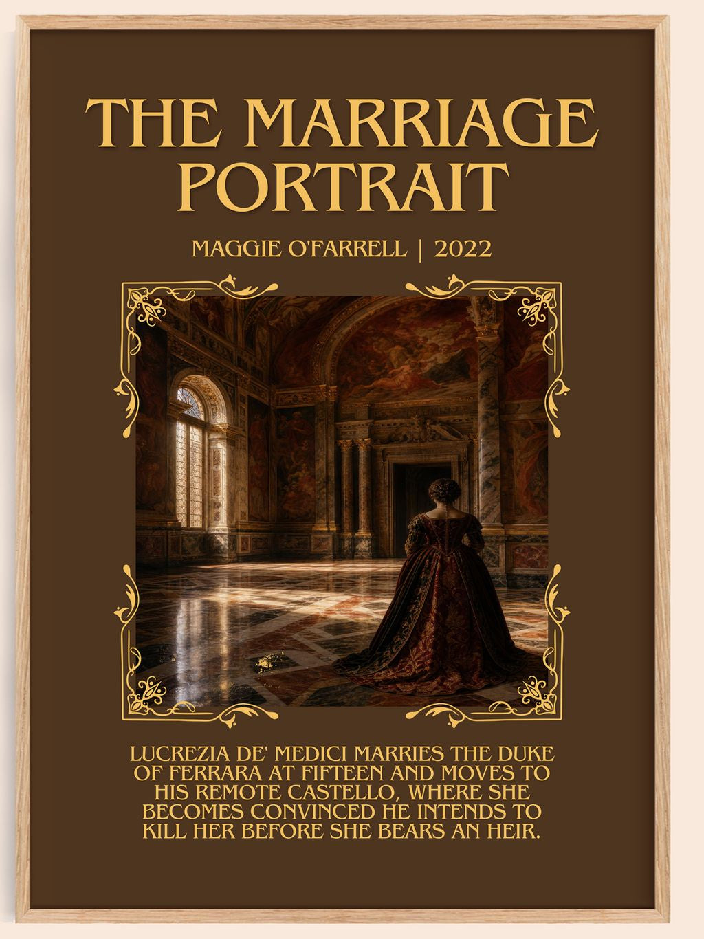 The Marriage Portrait Minimalist Book Poster by Maggie O'Farrell – book poster