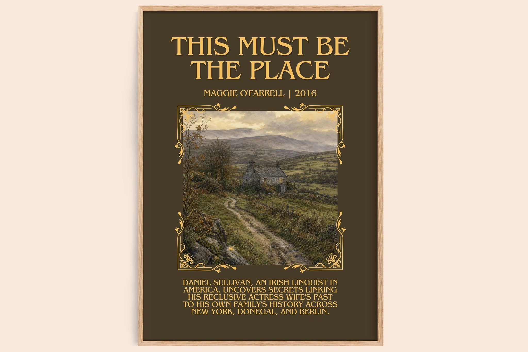 This Must Be the Place Minimalist Book Poster by Maggie O'Farrell