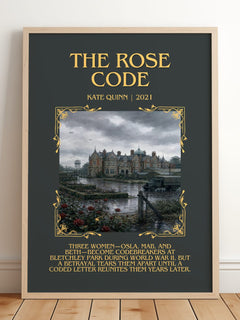The Rose Code Minimalist Book Poster by Kate Quinn – image 2
