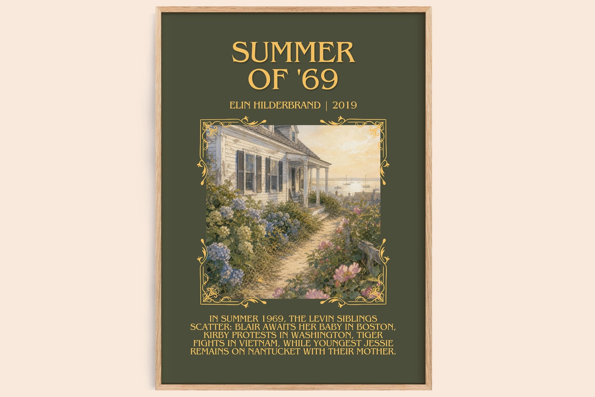 Summer of '69 Minimalist Book Poster by Elin Hilderbrand