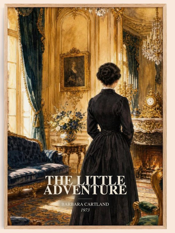 The Little Adventure watercolour book poster by Barbara Cartland – framed literary art print