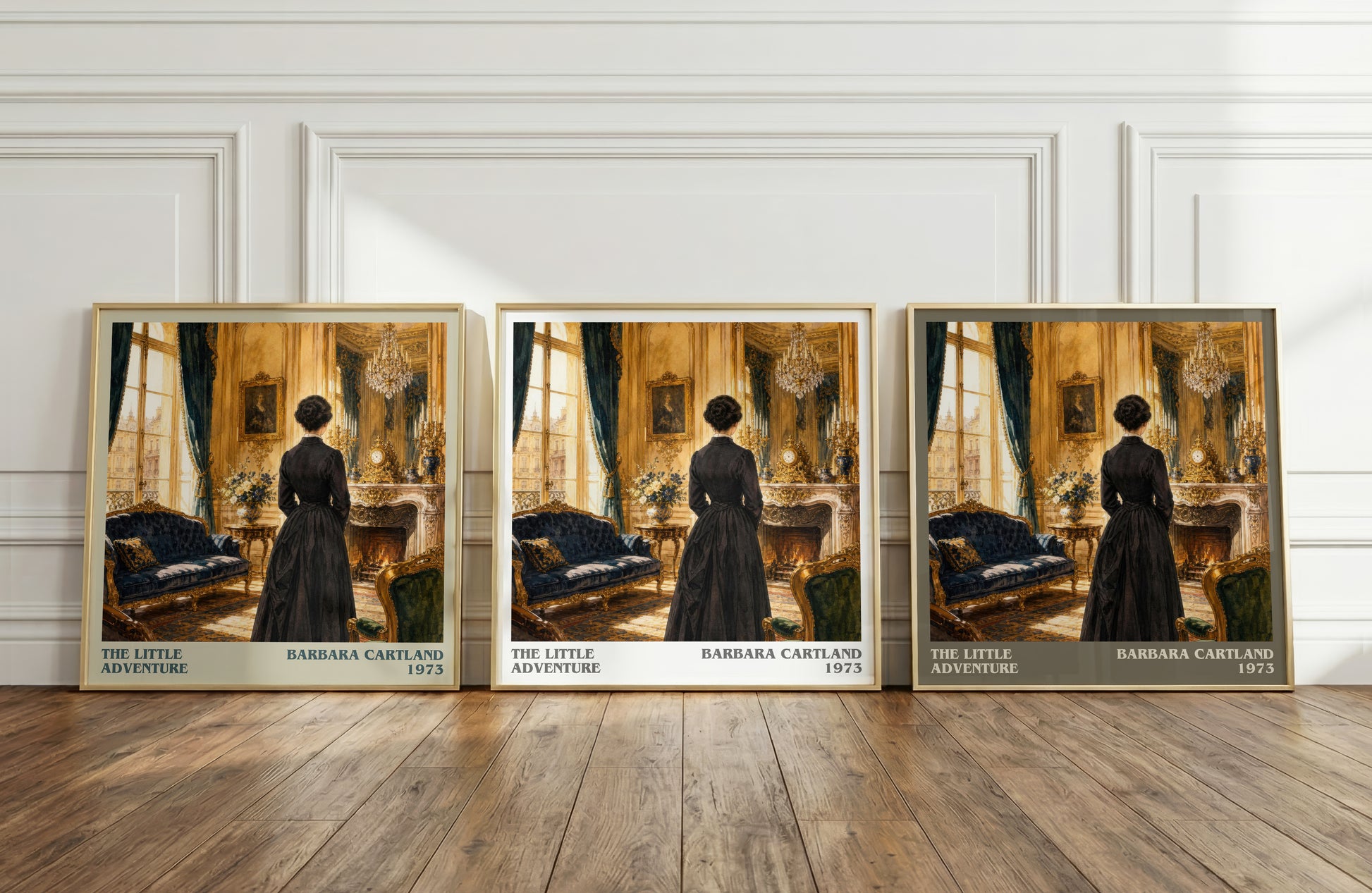 The Little Adventure literary art print colour and style options – Barbara Cartland book art
