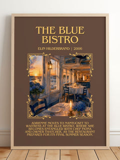 The Blue Bistro Minimalist Book Poster by Elin Hilderbrand – image 2