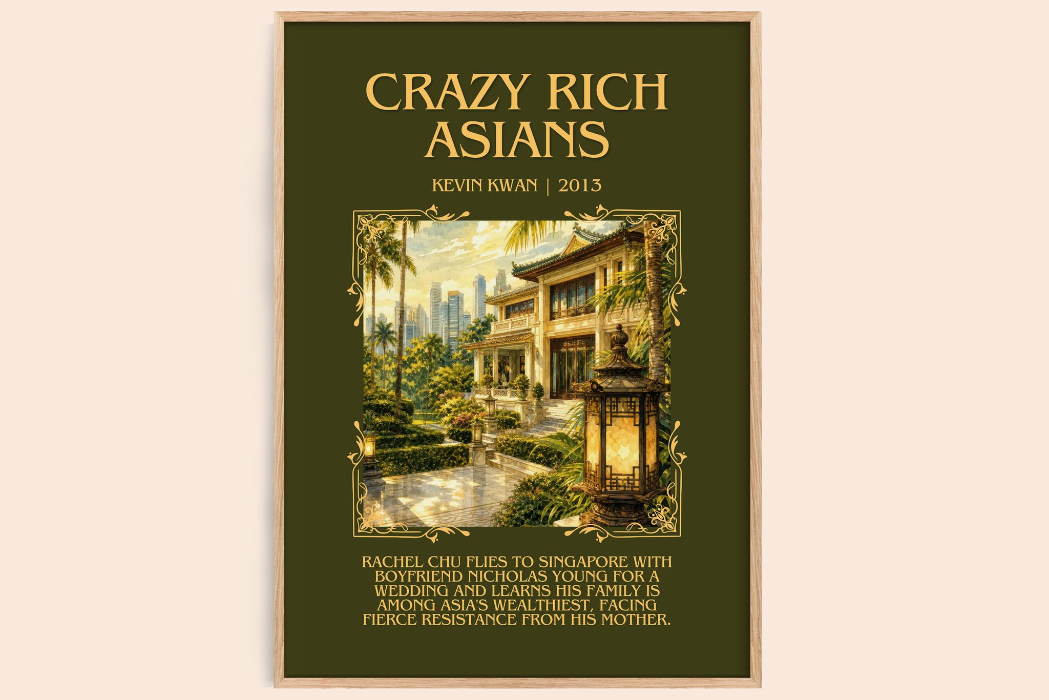 Crazy Rich Asians Minimalist Book Poster by Kevin Kwan