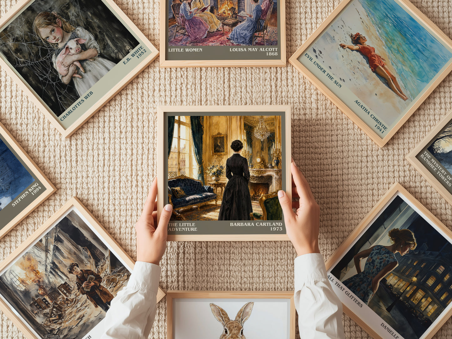 The Little Adventure literary book poster framed on wall – romance wall art