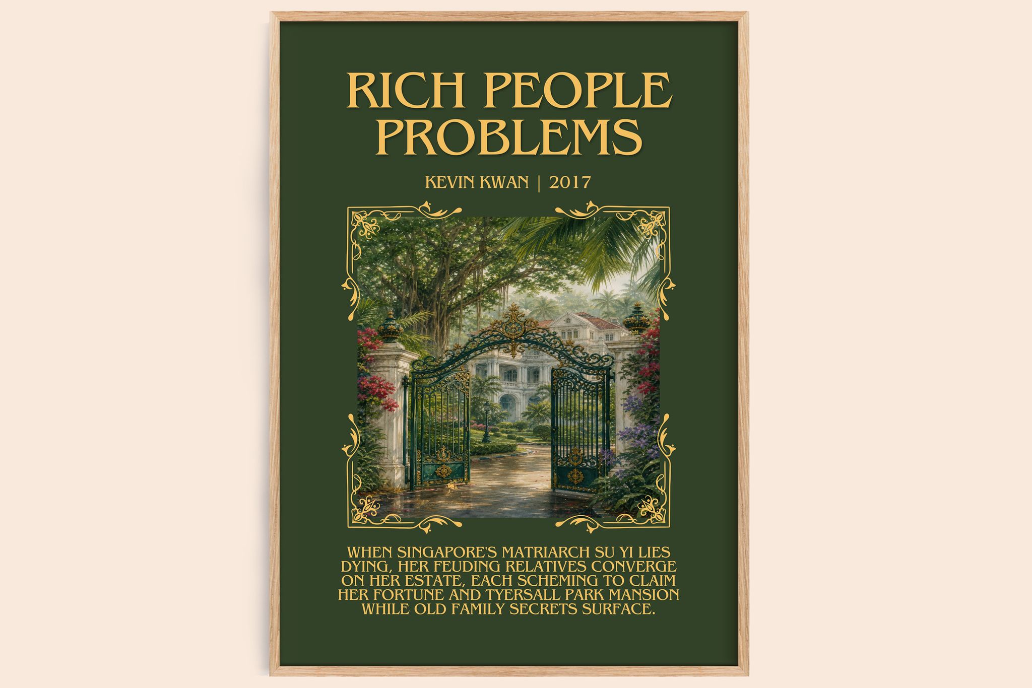 Rich People Problems Minimalist Book Poster by Kevin Kwan