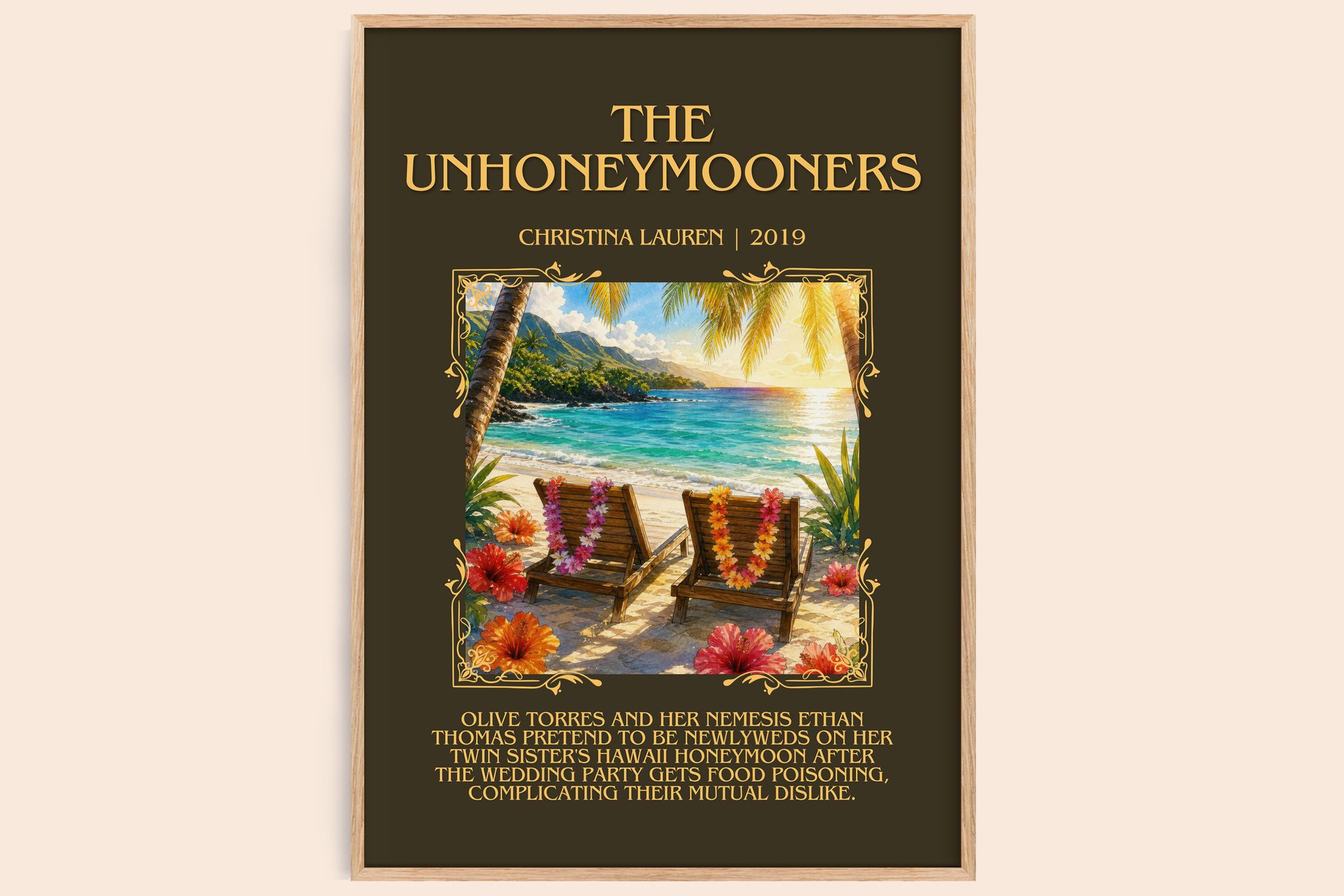 The Unhoneymooners Minimalist Book Poster by Christina Lauren