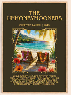 The Unhoneymooners Minimalist Book Poster by Christina Lauren – image 1