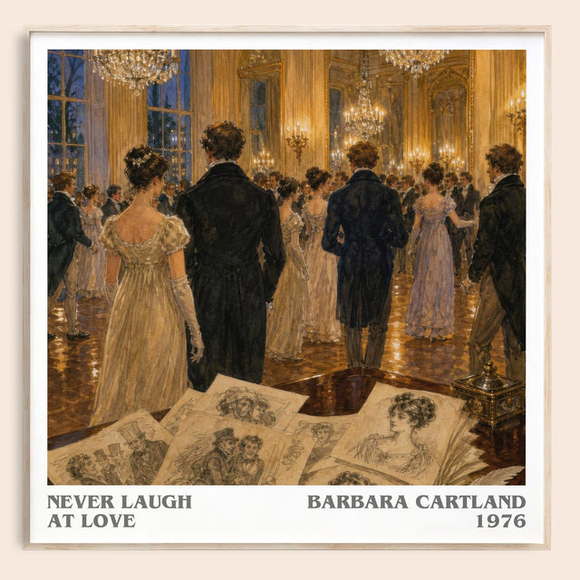 Never Laugh At Love Literary Art Print by Barbara Cartland