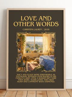 Love and Other Words Minimalist Book Poster by Christina Lauren – image 2