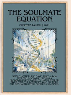 The Soulmate Equation Minimalist Book Poster by Christina Lauren – image 1