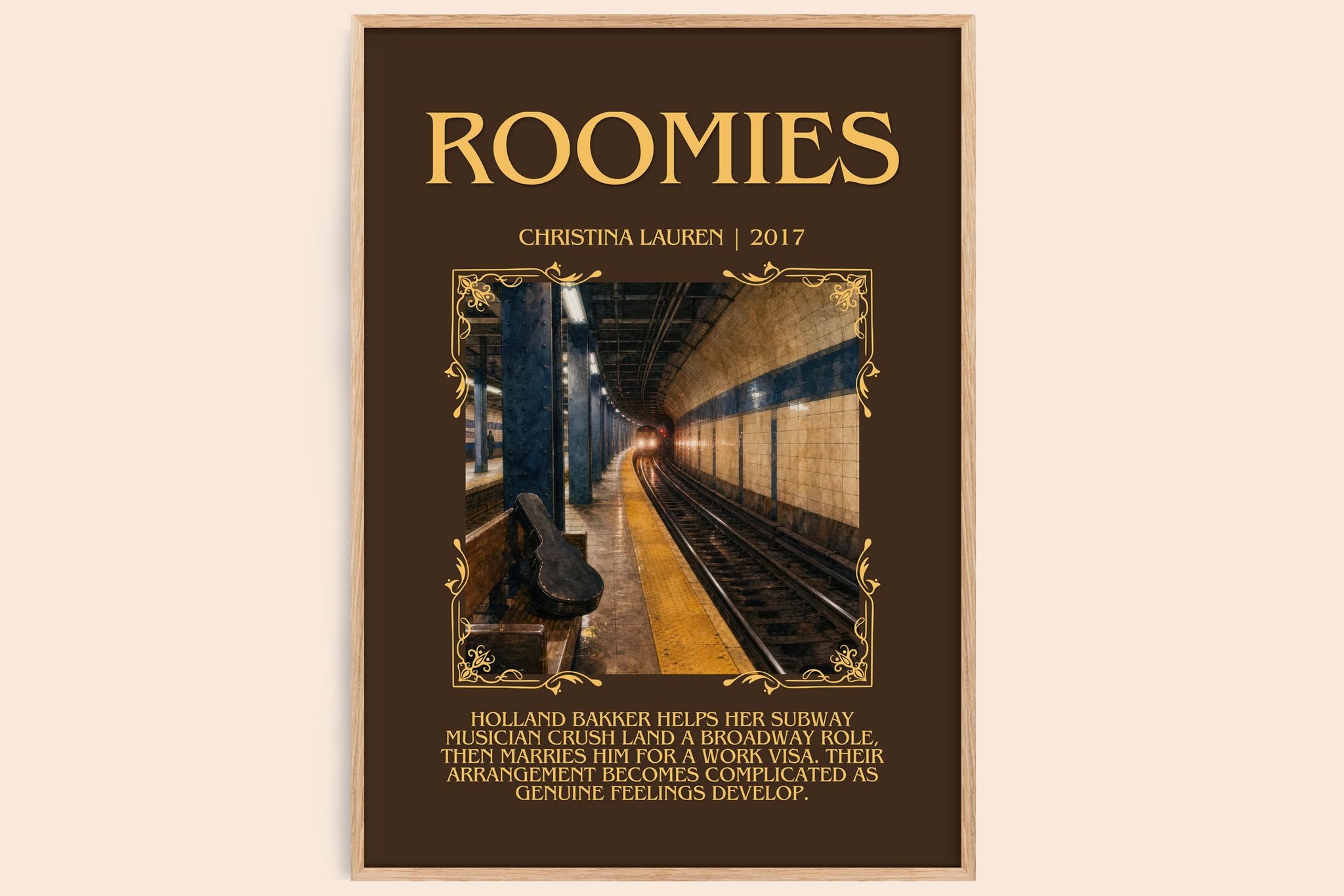 Roomies Minimalist Book Poster by Christina Lauren