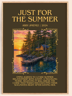Just for the Summer Minimalist Book Poster by Abby Jimenez – image 1