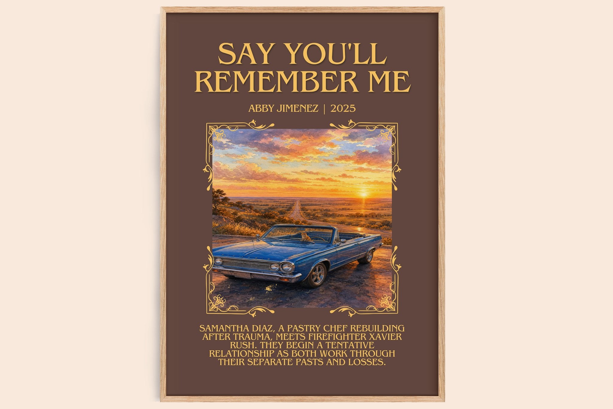 Say You'll Remember Me Minimalist Book Poster by Abby Jimenez