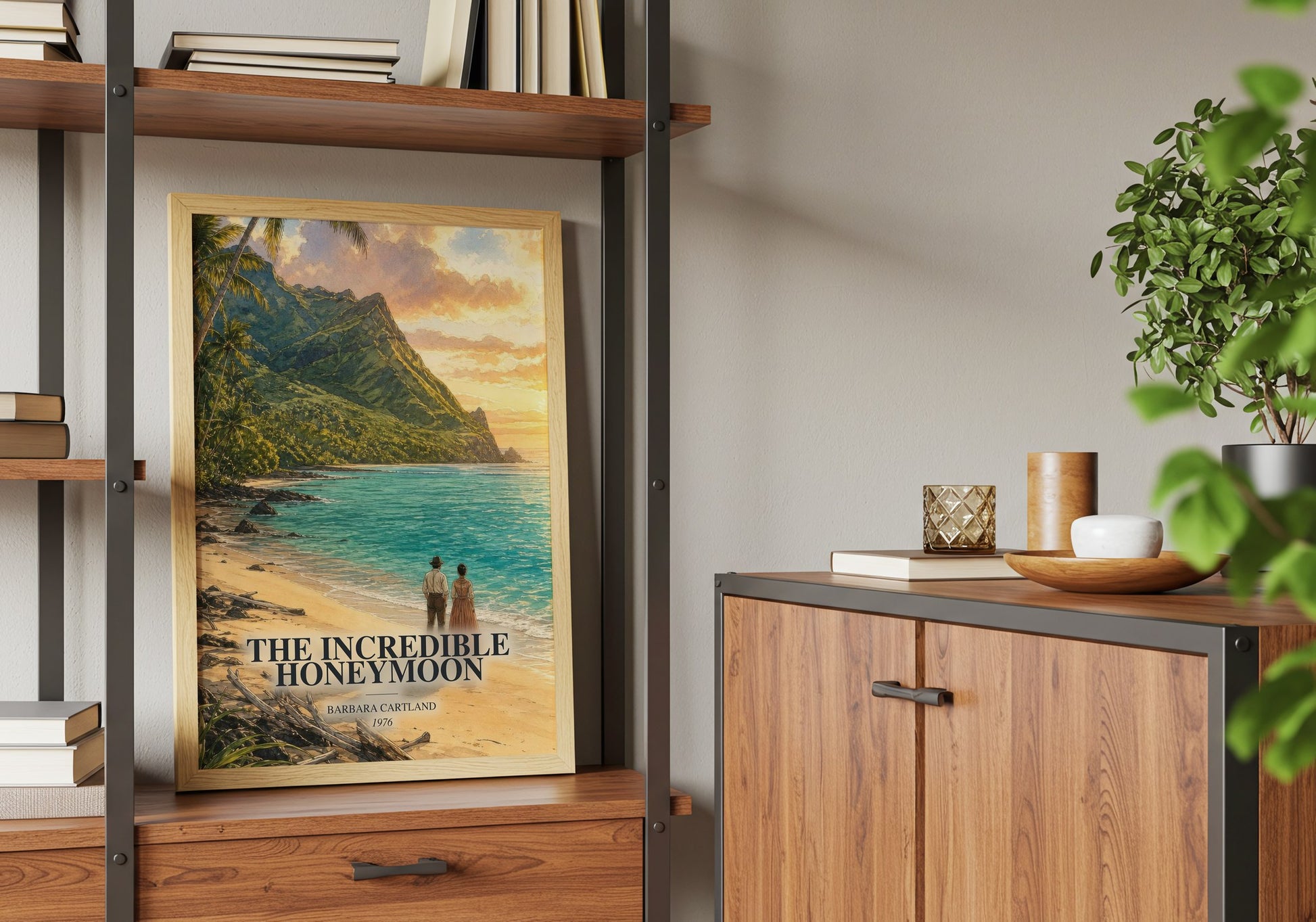 The Incredible Honeymoon book watercolour illustration paper finish options – matte satin gloss