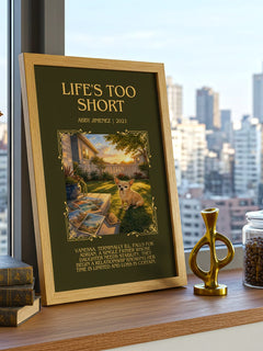 Life's Too Short Minimalist Book Poster by Abby Jimenez – image 3