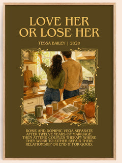 Love Her or Lose Her Minimalist Book Poster by Tessa Bailey – image 1