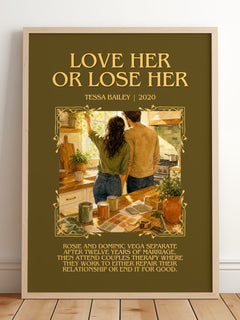 Love Her or Lose Her Minimalist Book Poster by Tessa Bailey – image 2