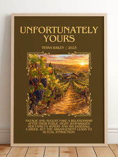 Unfortunately Yours Minimalist Book Poster by Tessa Bailey – image 2