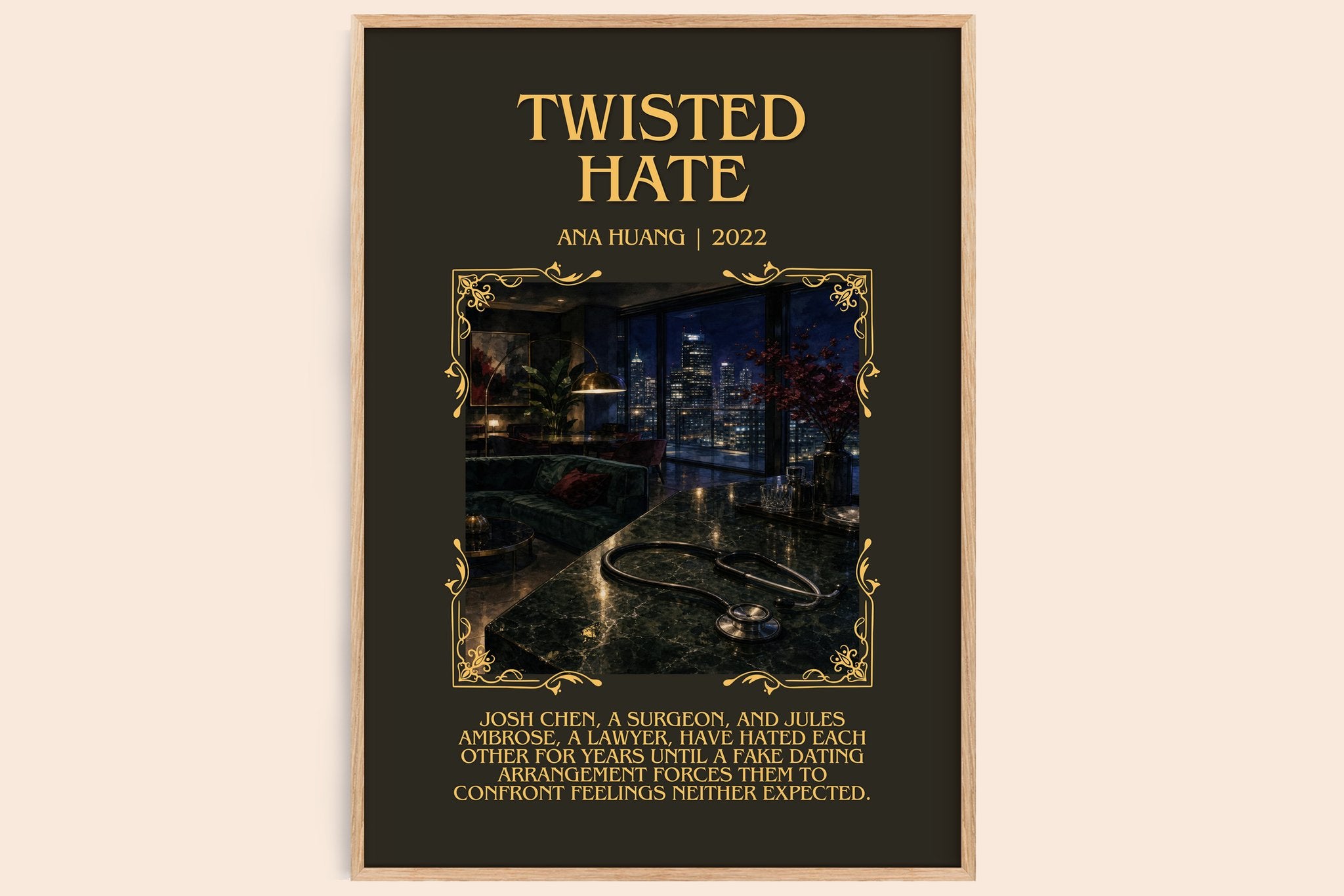Twisted Hate Minimalist Book Poster by Ana Huang