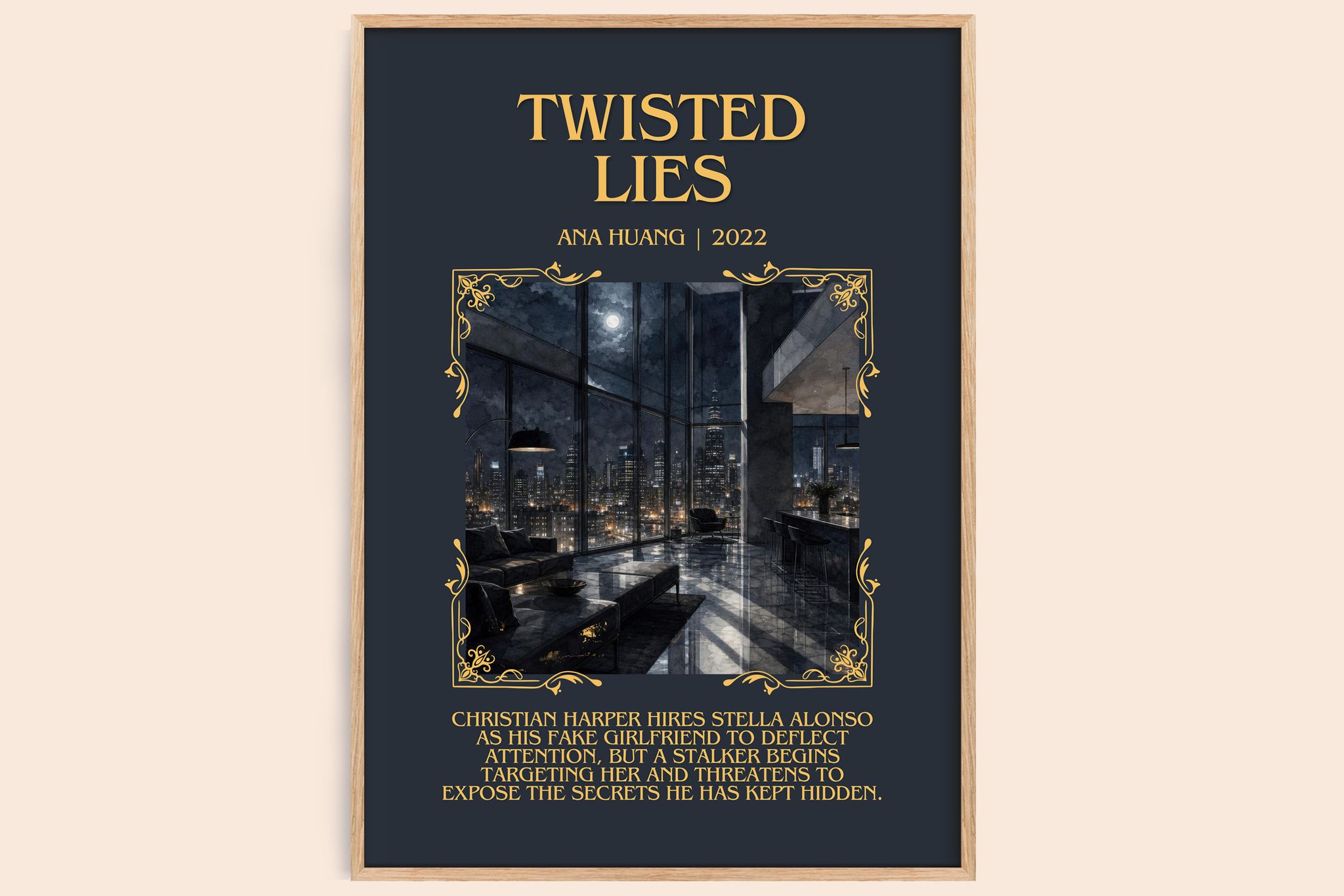 Twisted Lies Minimalist Book Poster by Ana Huang