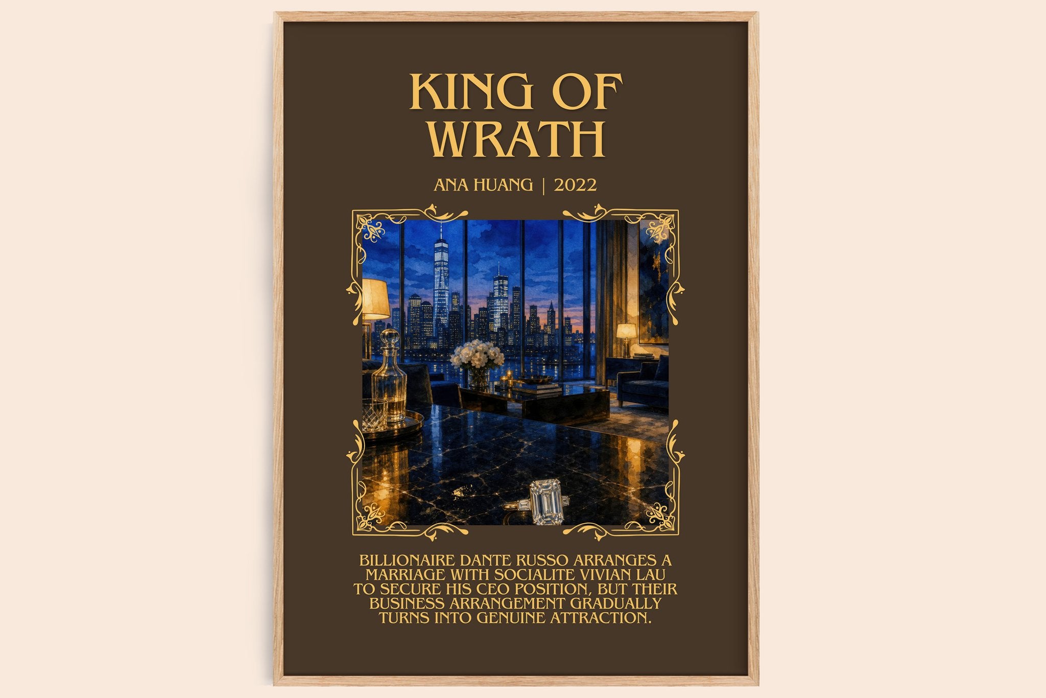 King of Wrath Minimalist Book Poster by Ana Huang