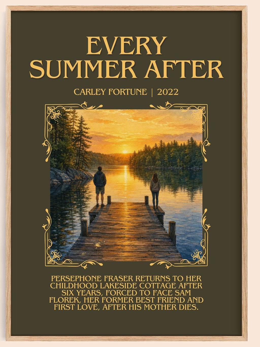 Every Summer After Minimalist Book Poster by Carley Fortune – book poster