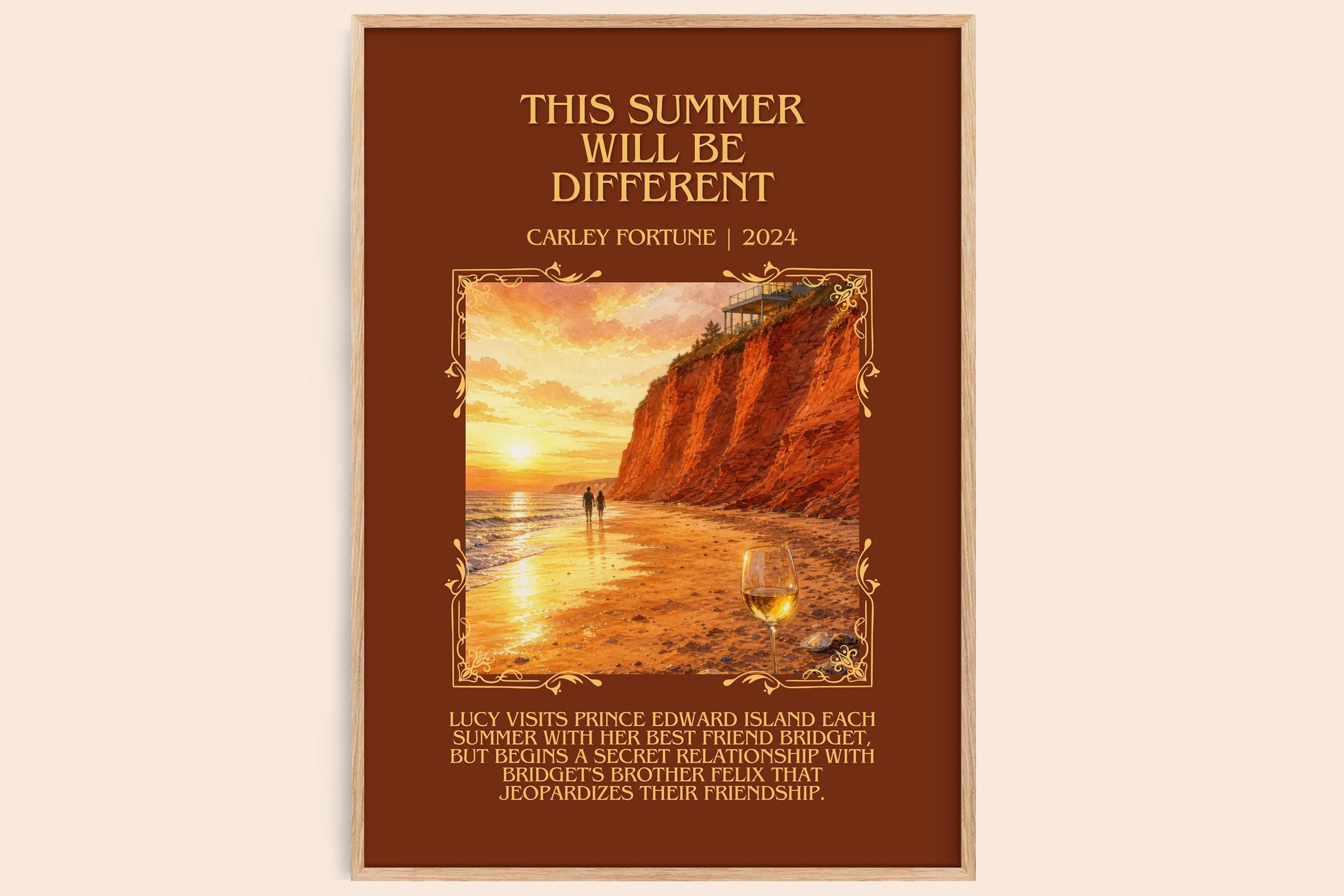 This Summer Will Be Different Minimalist Book Poster by Carley Fortune