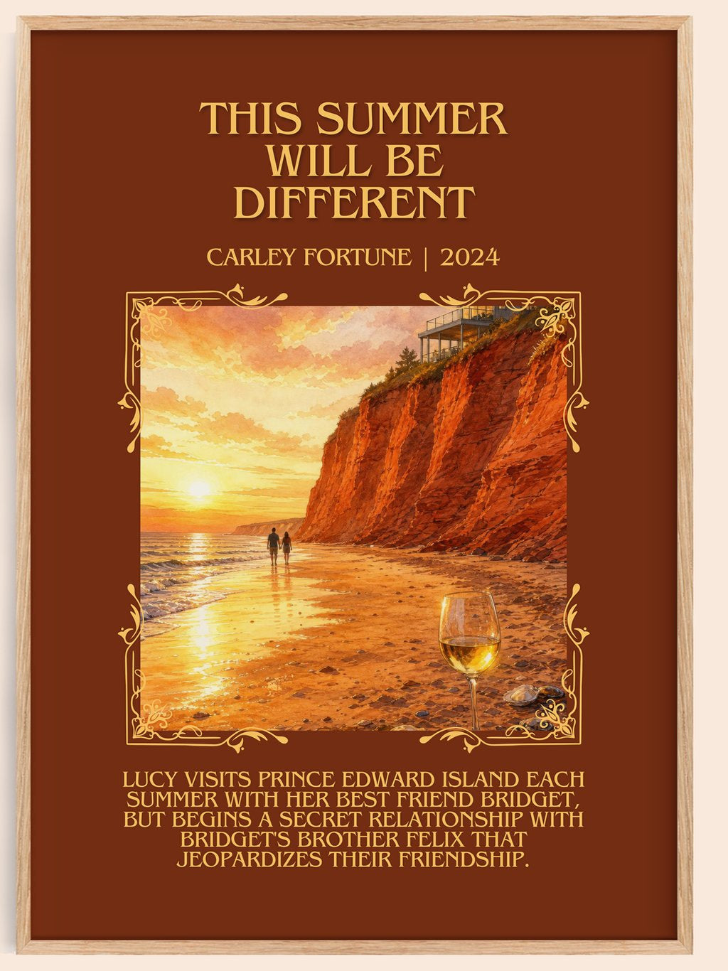 This Summer Will Be Different Minimalist Book Poster by Carley Fortune – book poster