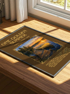 One Golden Summer Minimalist Book Poster by Carley Fortune – image 4