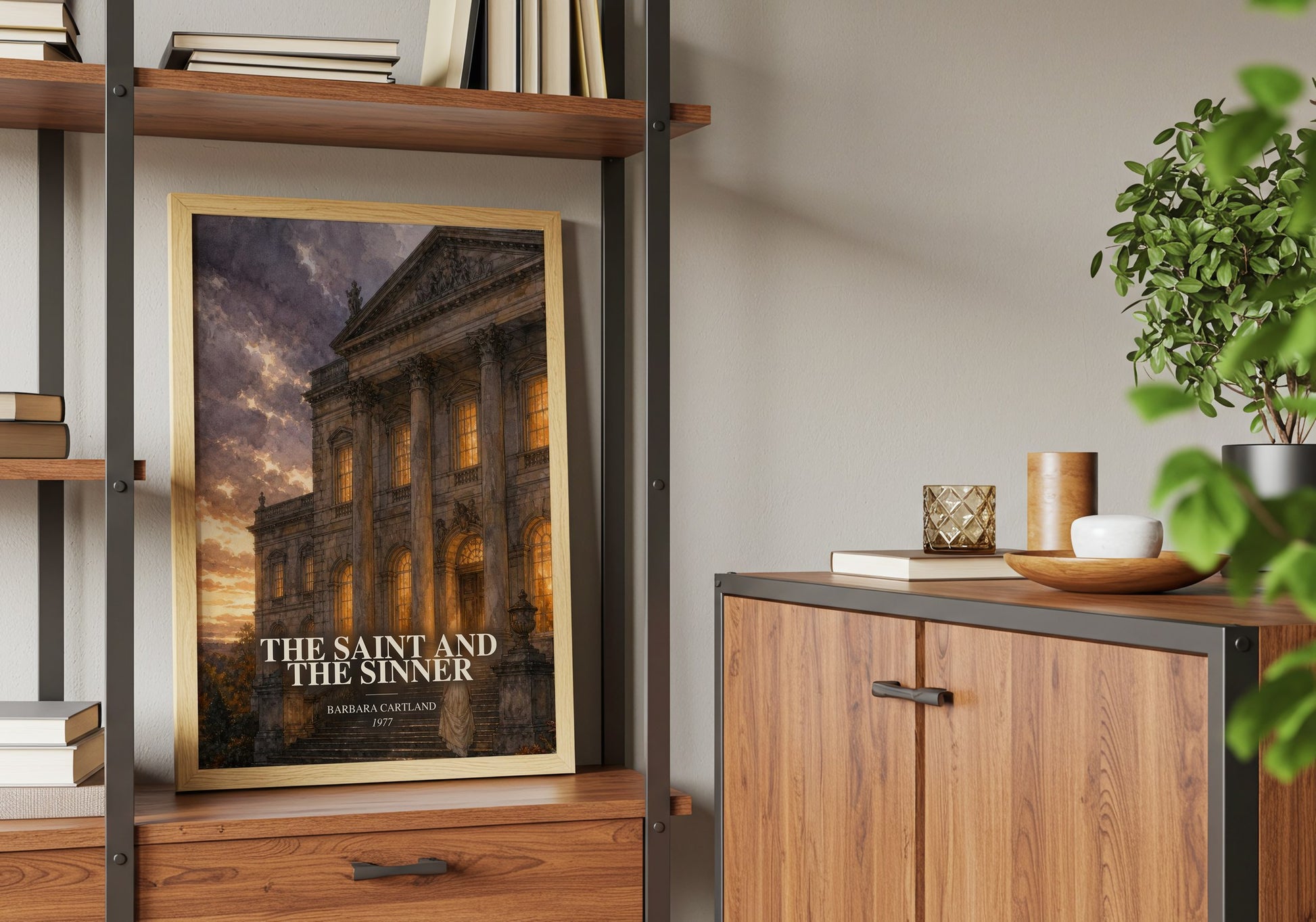The Saint And The Sinner book watercolour illustration paper finish options – matte satin gloss