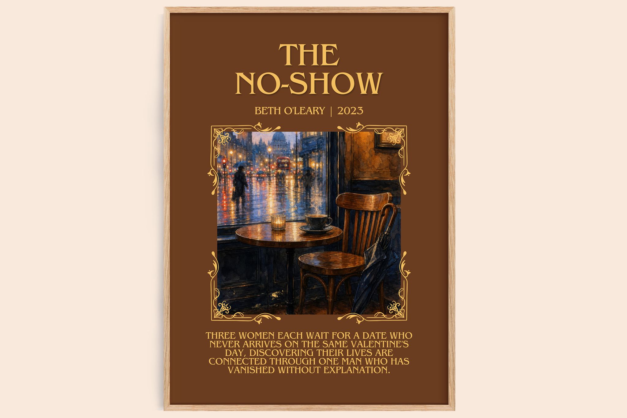 The No-Show Minimalist Book Poster by Beth O'Leary