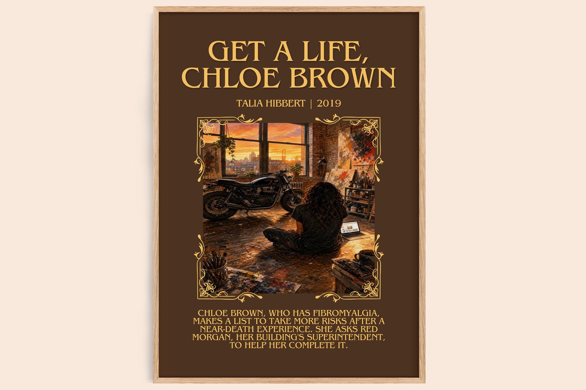 Get a Life, Chloe Brown Minimalist Book Poster by Talia Hibbert