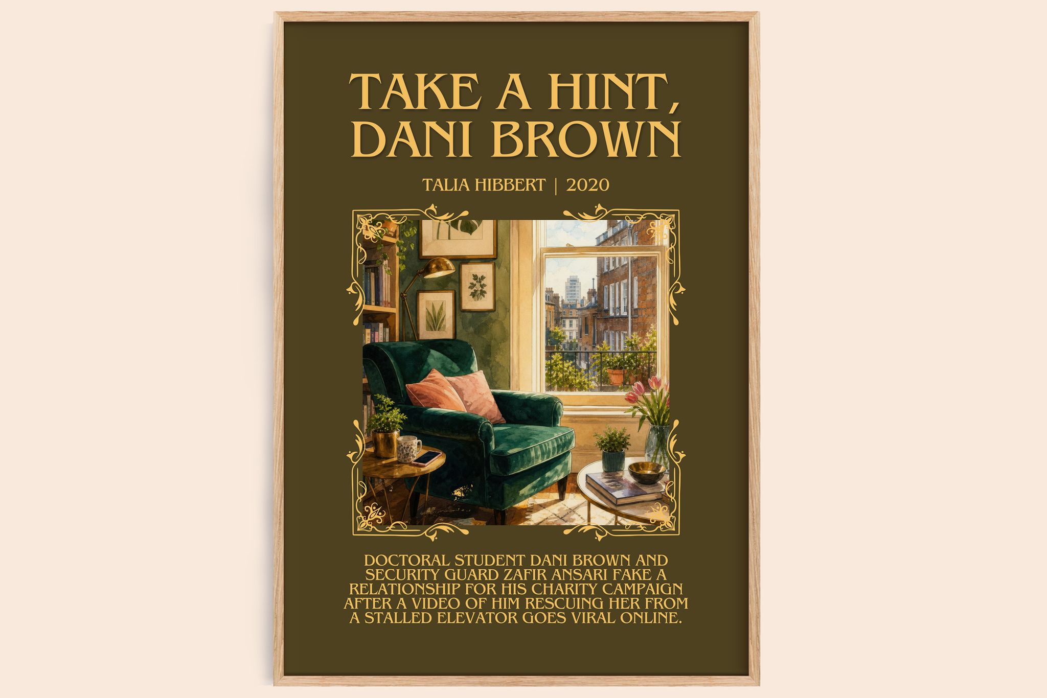 Take a Hint, Dani Brown Minimalist Book Poster by Talia Hibbert