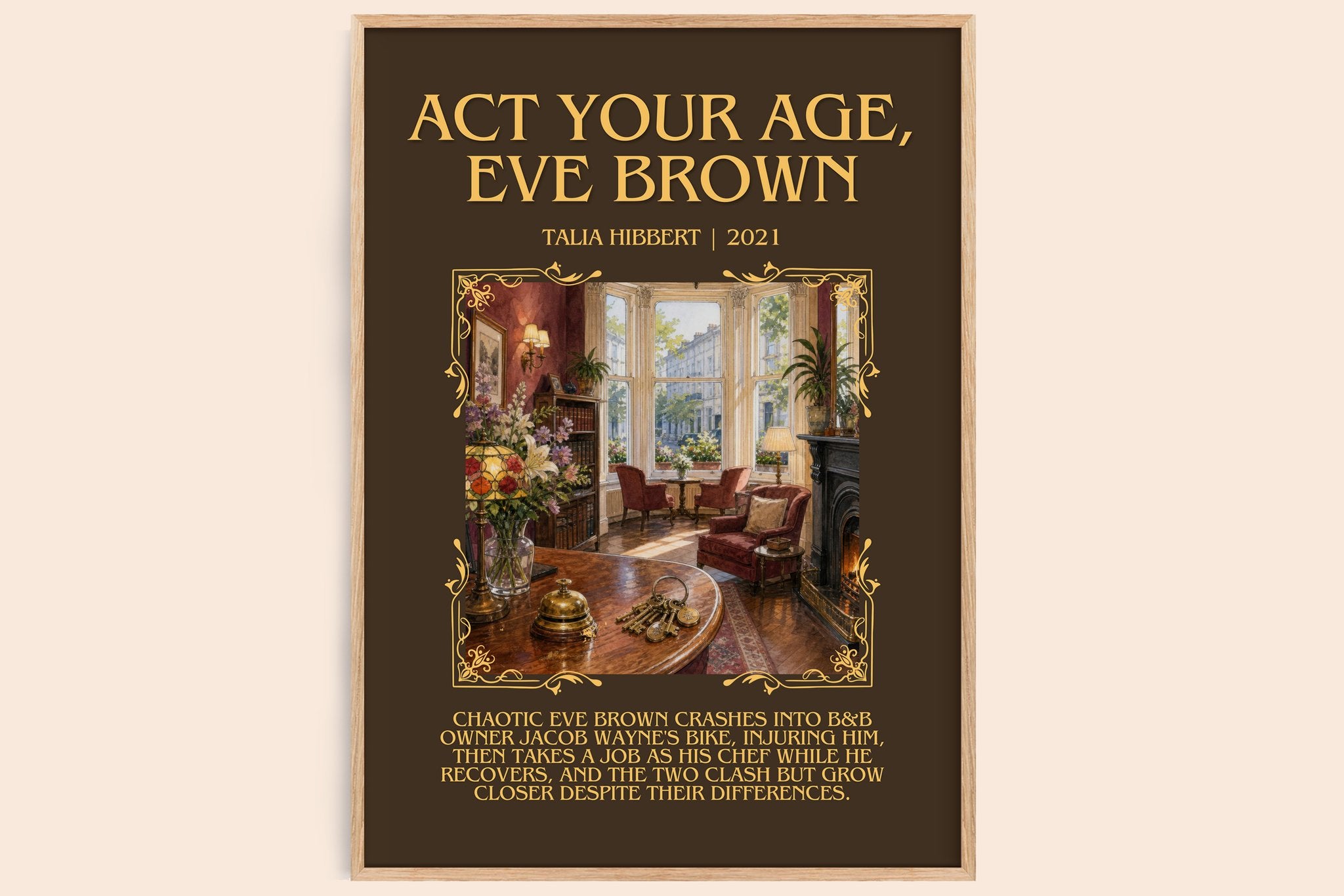 Act Your Age, Eve Brown Minimalist Book Poster by Talia Hibbert
