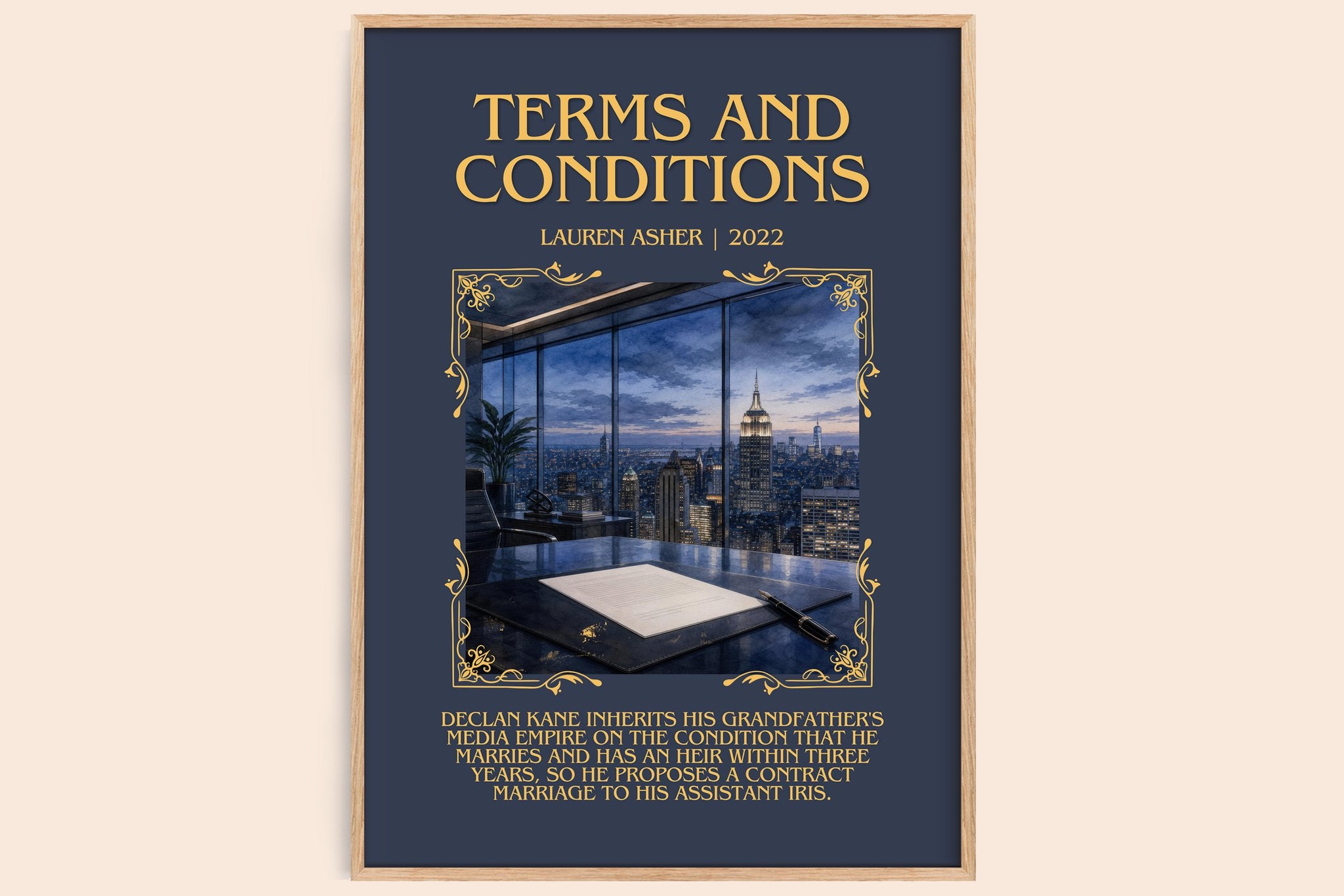Terms and Conditions Minimalist Book Poster by Lauren Asher