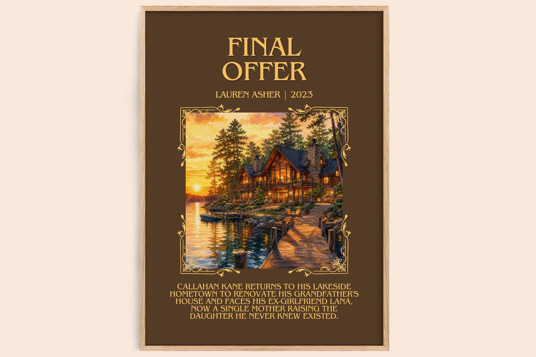 Final Offer Minimalist Book Poster by Lauren Asher