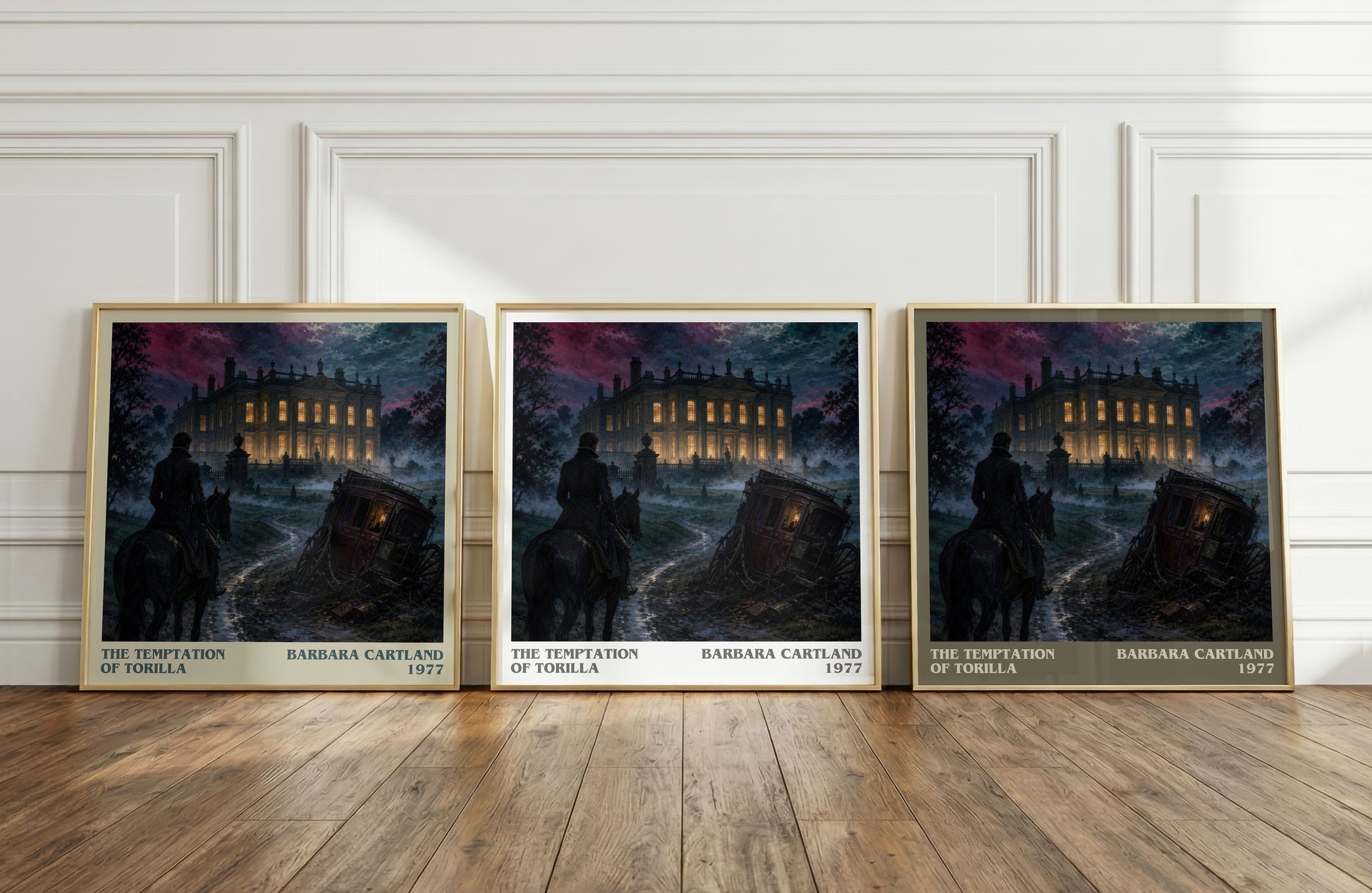 The Temptation Of Torilla literary art print colour and style options – Barbara Cartland book art