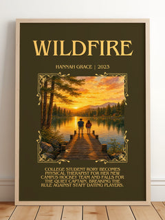 Wildfire Minimalist Book Poster by Hannah Grace – image 2