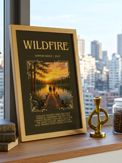 Wildfire Minimalist Book Poster by Hannah Grace – image 3