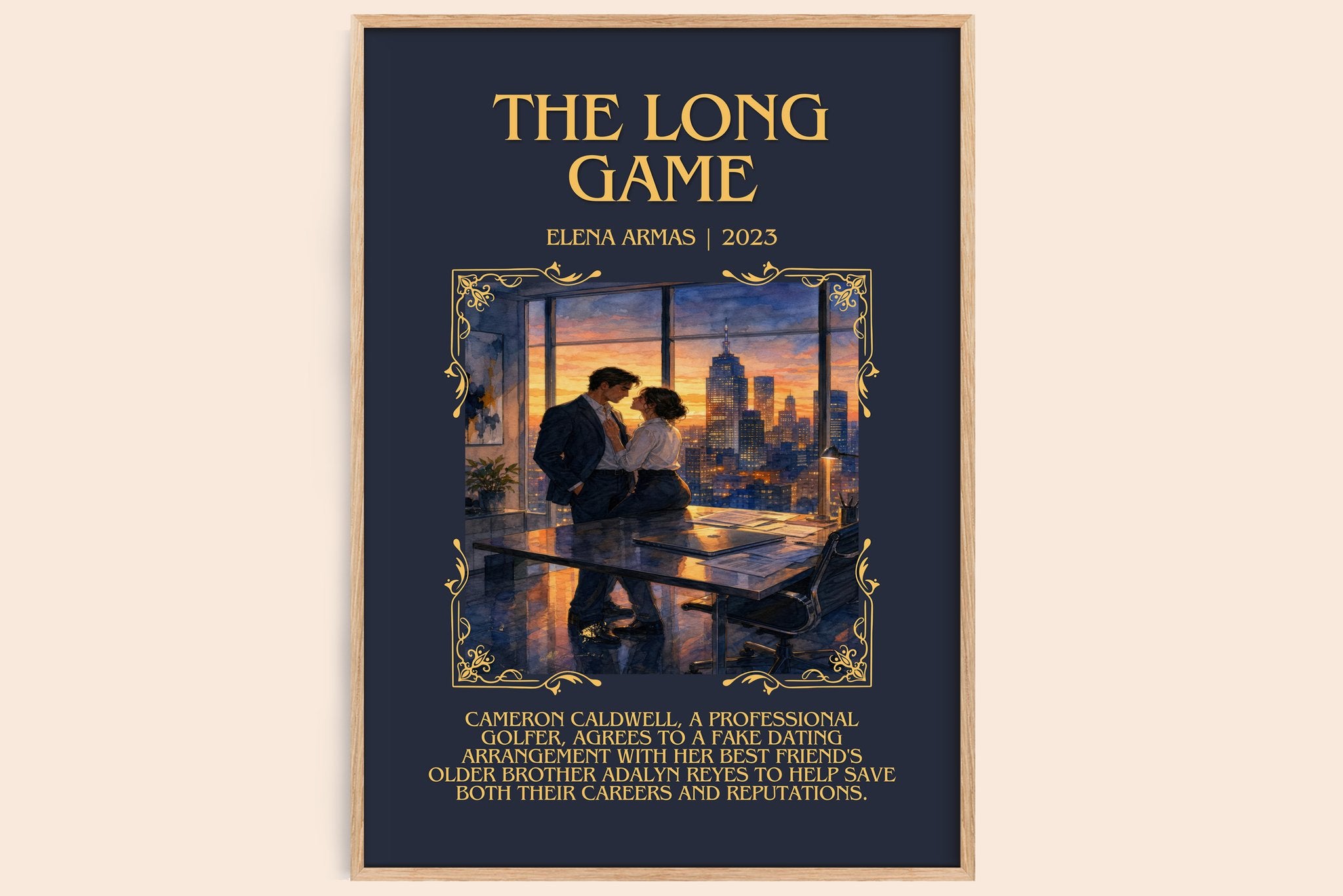 The Long Game Minimalist Book Poster by Elena Armas