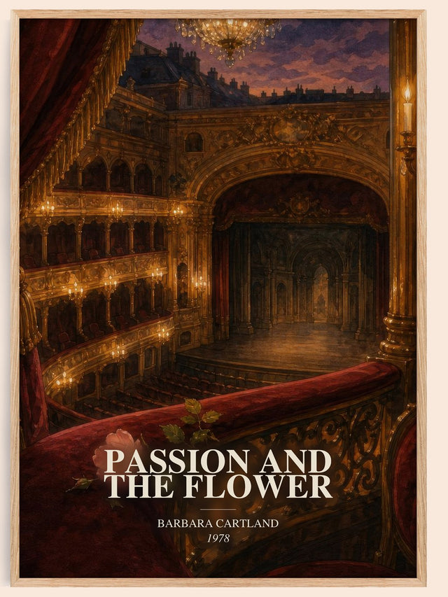Passion And The Flower Book Watercolour Illustration by B. Cartland