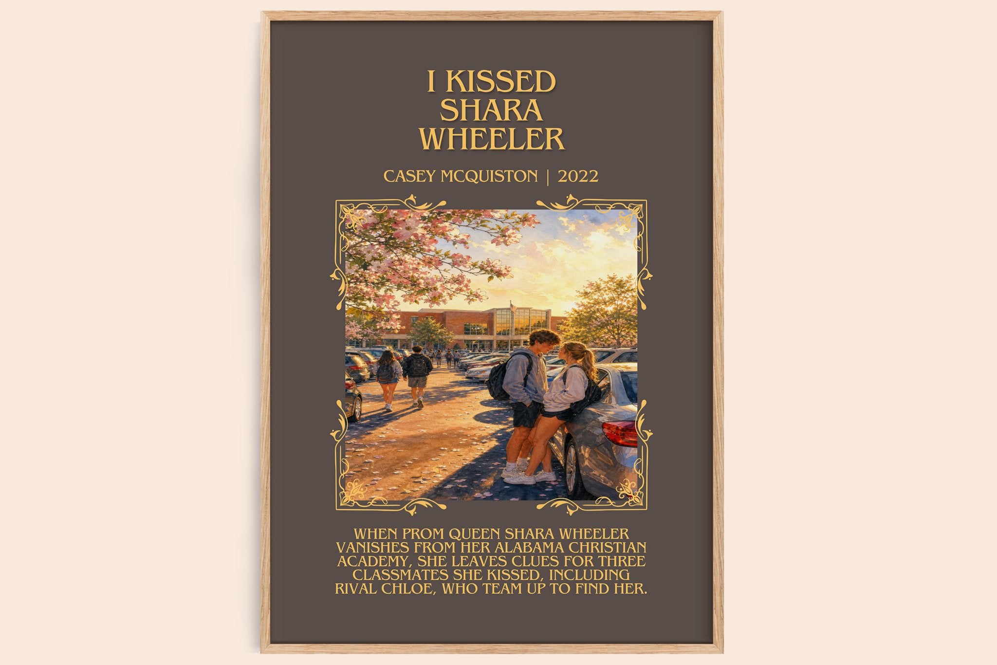 I Kissed Shara Wheeler Minimalist Book Poster by Casey McQuiston