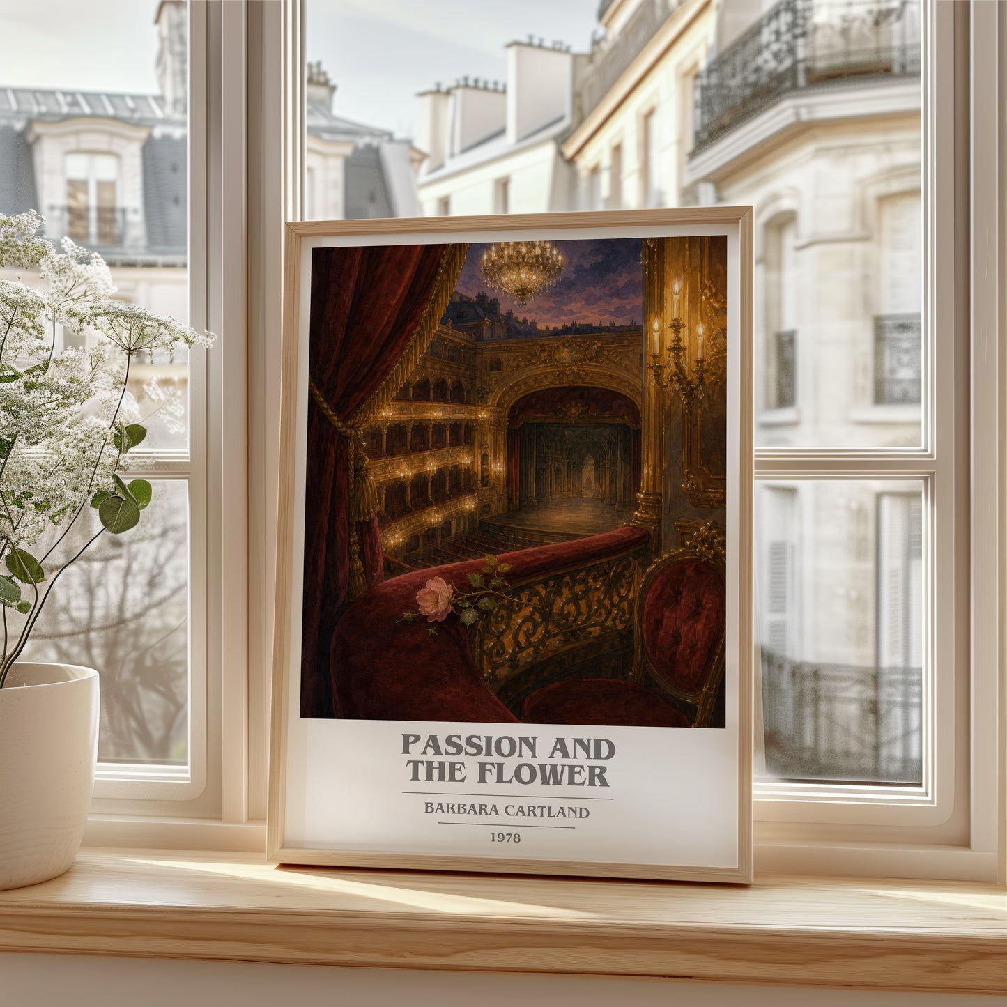 Passion And The Flower book cover poster colour and style options – Barbara Cartland book art