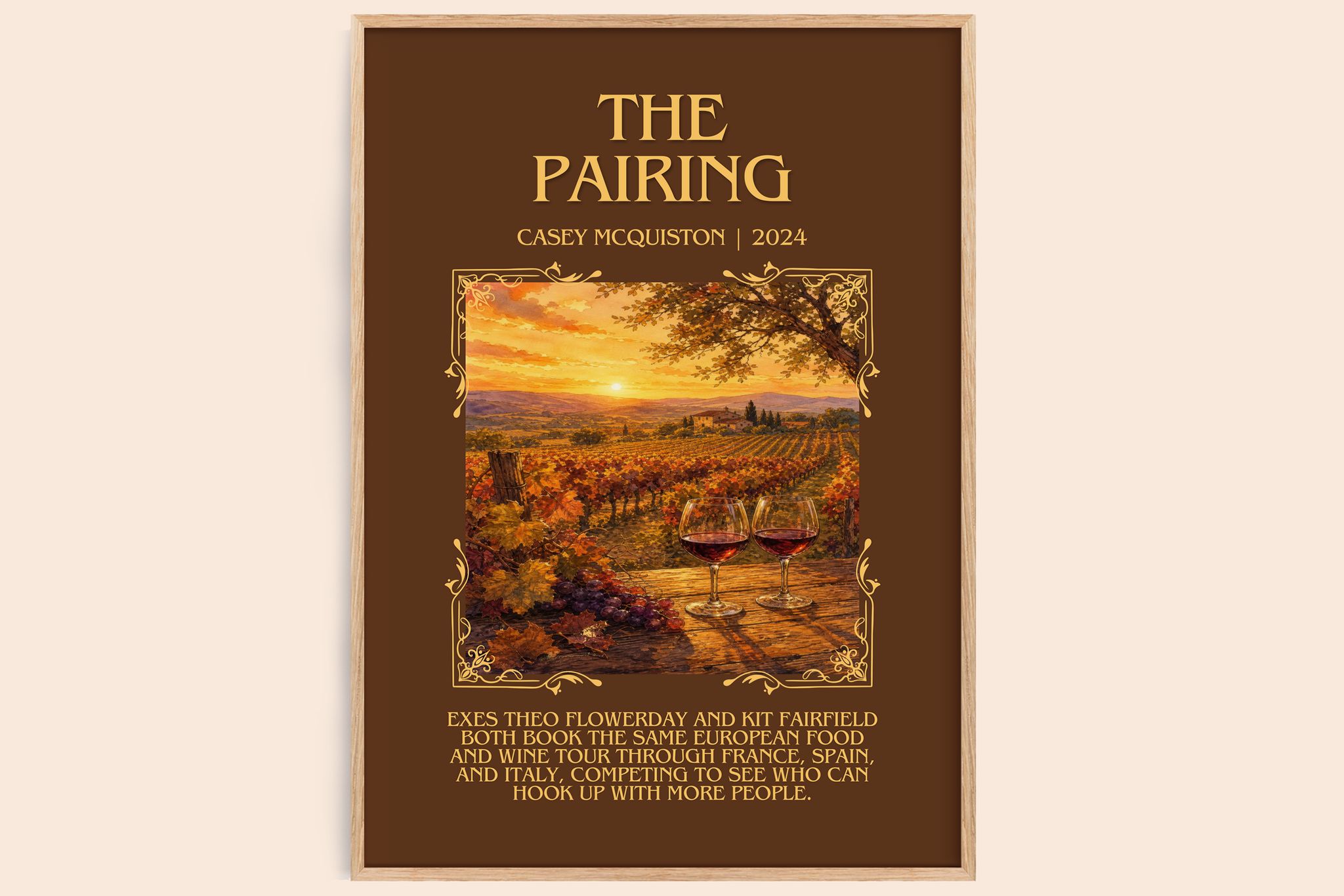The Pairing Minimalist Book Poster by Casey McQuiston