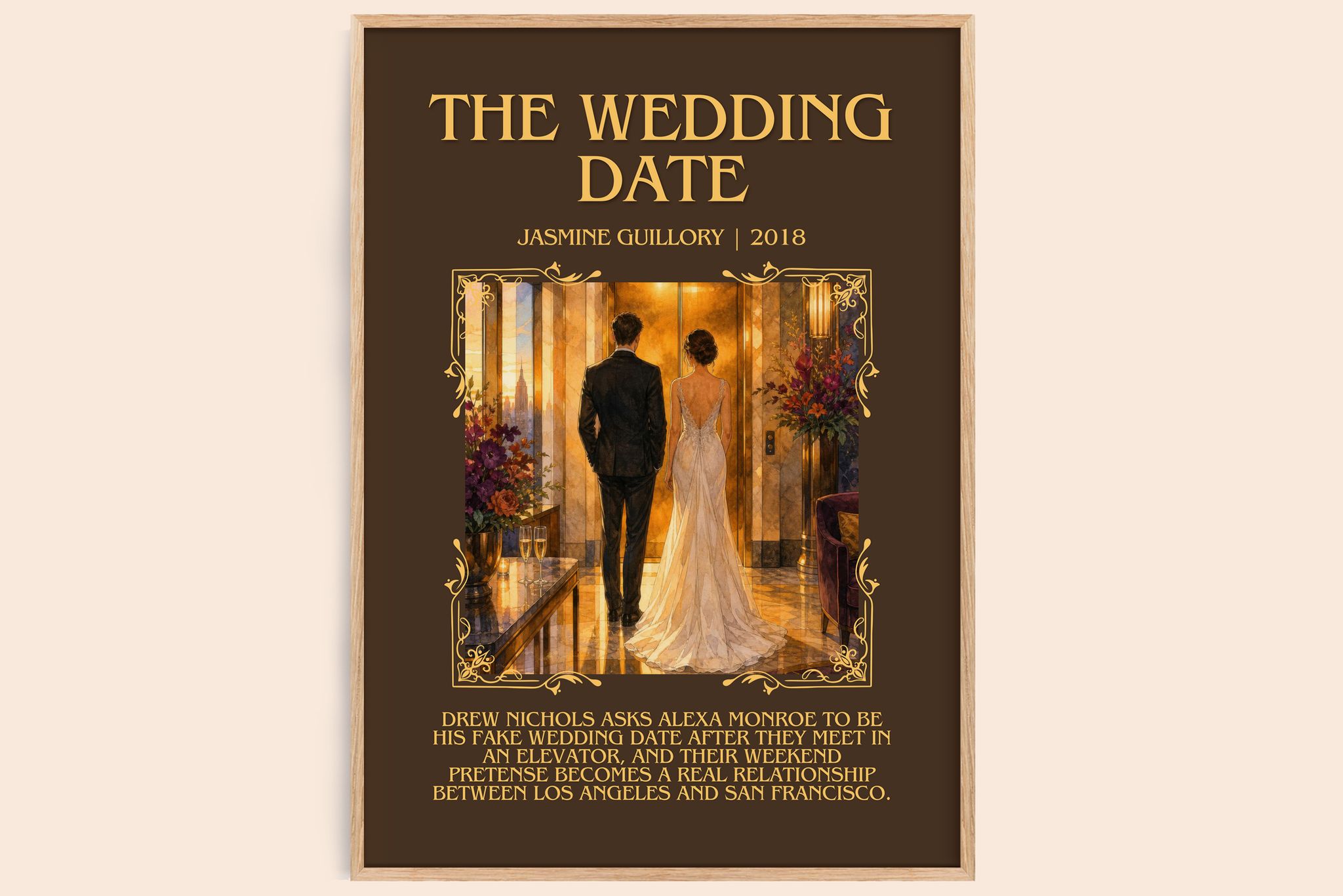 The Wedding Date Minimalist Book Poster by Jasmine Guillory